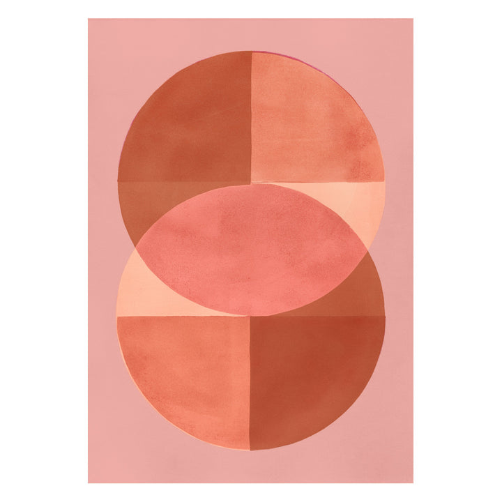 Energy Giver Blush, colourful abstract fine art print in soft blush pink tones by Marijn Vink, former co-founder of Enkel Art Studio